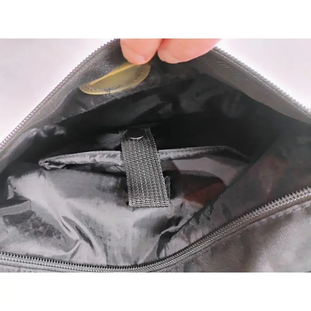 GAP Black Laptop Messenger Bag Briefcase Travel Work Commuter Organizer